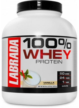 Labrada 100% Whey Protein 4.13 Lbs (1875 gm) Vanilla 